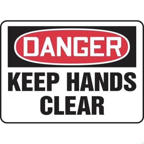 Accuform OSHA DANGER SAFETY SIGN KEEP HANDS FRMEQM049XT FRMEQM049XT - main